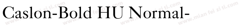 Caslon-Bold HU Normal字体转换